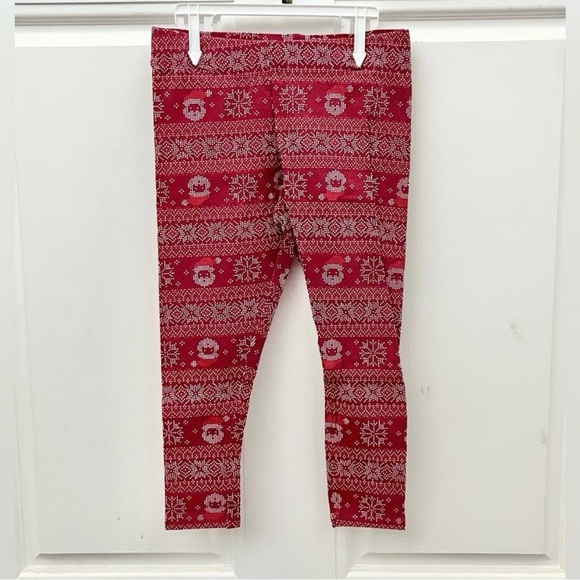 Rae Dunn SANTA’S HELPER Christmas Leggings Long Sleeves Ruffle Kids Sweatshirt - Picture 2 of 7